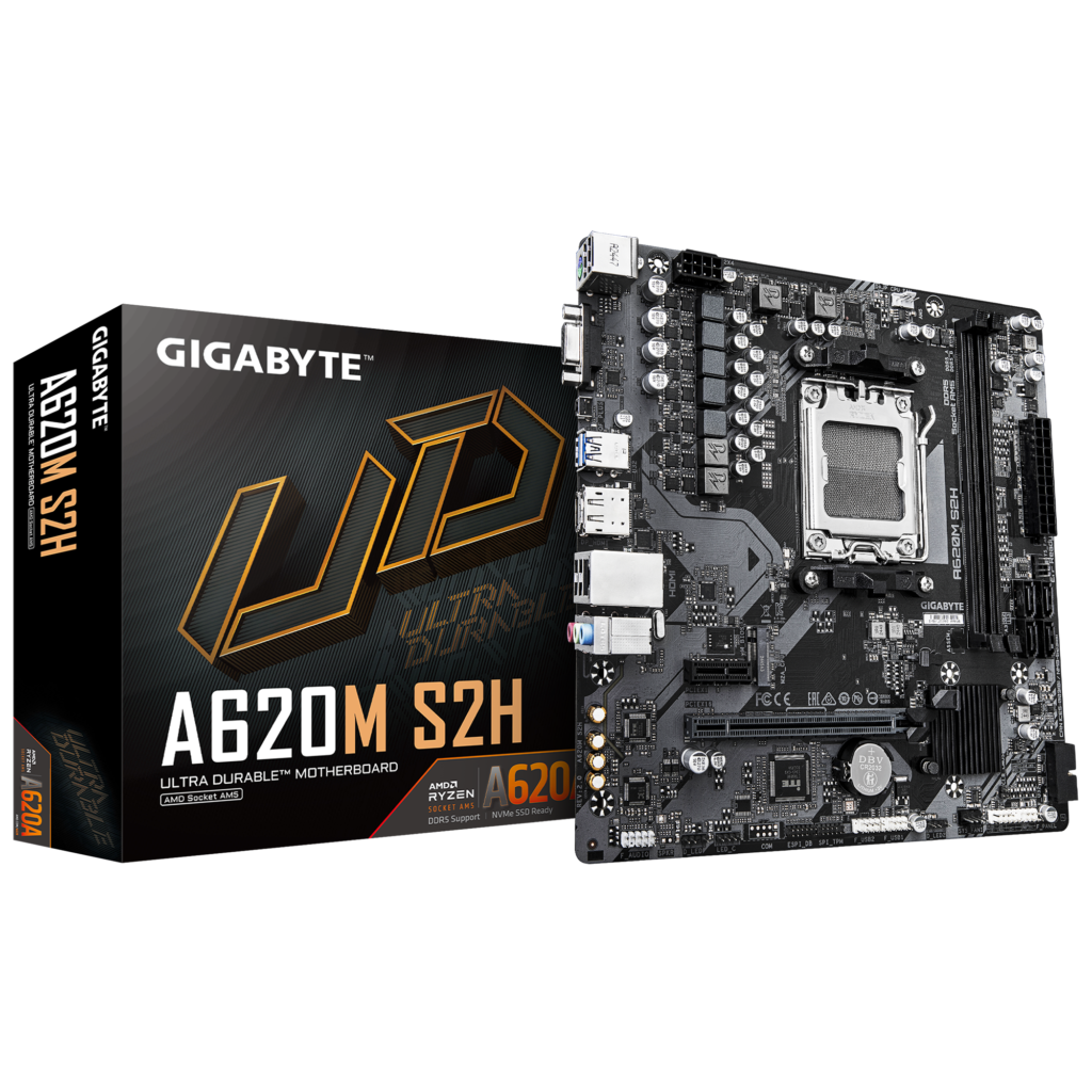 CM GIGABYTE SOCK AM5 A620M S2H 2DDR5 6400 PCIE16 M.2 HDMI/VGA/DP m/AT