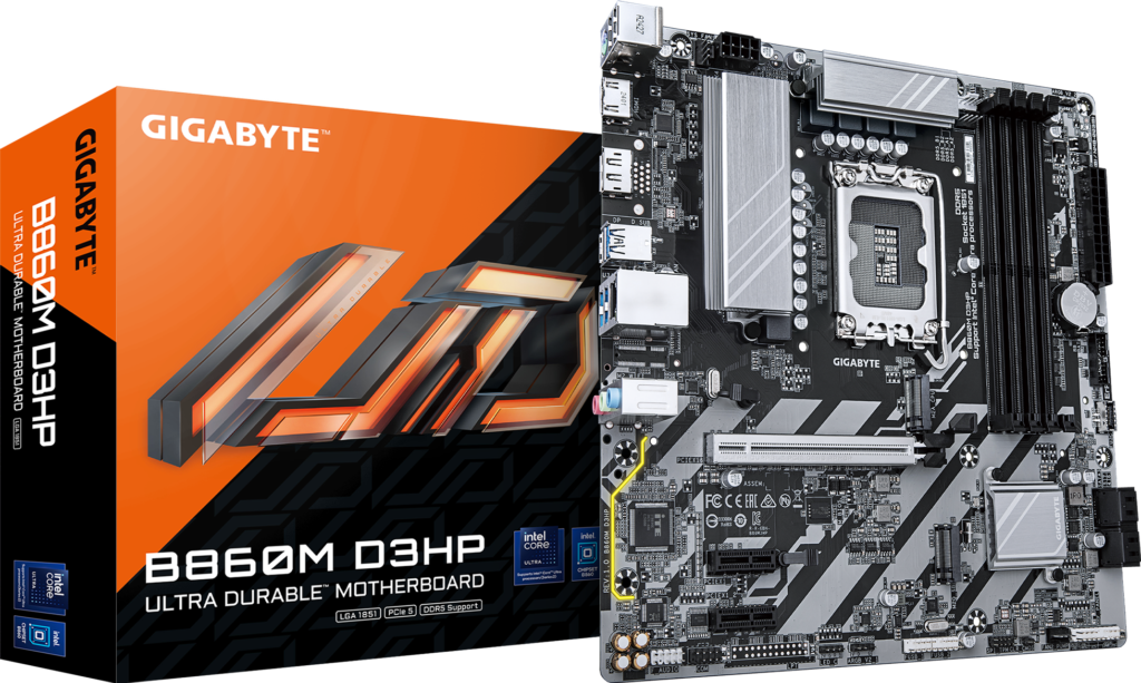 CM GIGABYTE B860M D3HP (s1851) 4DDR5 PCIe5.0 2xM.2 HDMI/DP mATX