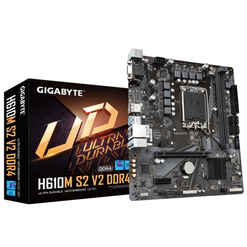 CM GIGABYTE H610M S2H V2 (s1700) 2DDR5 5600 PCIe16 VGA/DVI/HDMI mATX