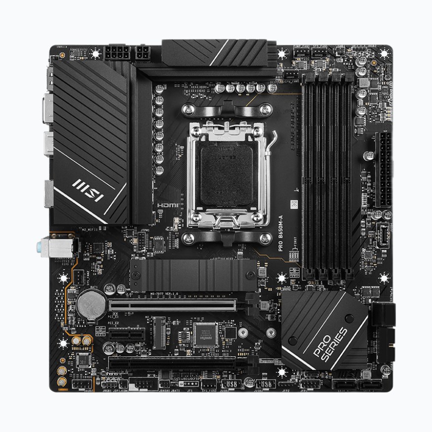 CM MSI PRO B650M-A WiFi (sAM5) 4DDR5 PCIe4.0 M.2/SATA HDMI/DP WiFi6
