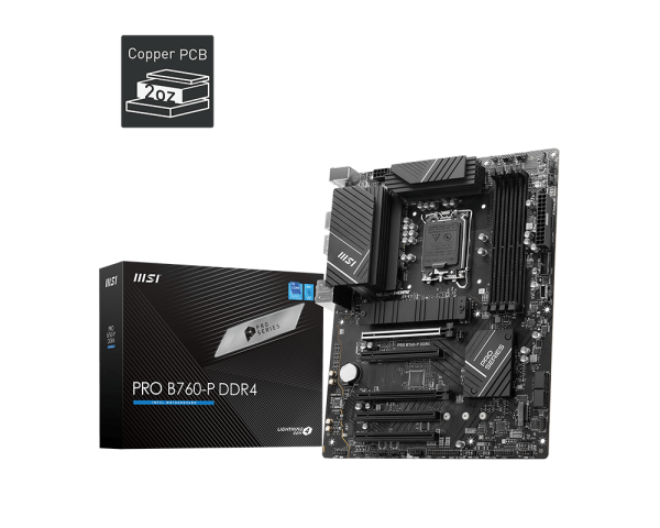 CM MSI PRO B760M-P (s1700) 4*DDR4 4800MHz M.2/SATA HDMI/DP mATX