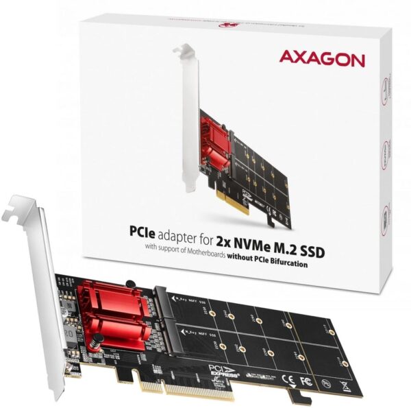 CONTROLEUR AXAGON PCIe 4.0 16x SATA/NVMe/M.2 * PCEM2-DC