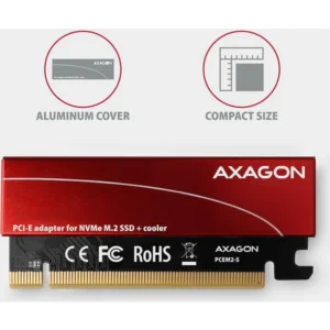 CONTROLEUR AXAGON PCIe 4.0 16x NVMe/M.2 * PCEM2-S