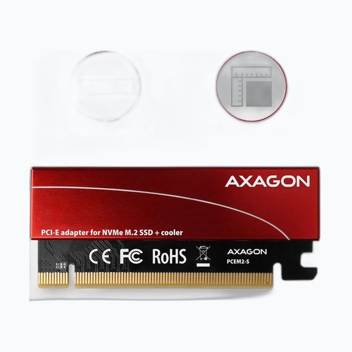 CONTROLEUR AXAGON PCIe 4.0 16x NVMe/M.2 * PCEM2-S