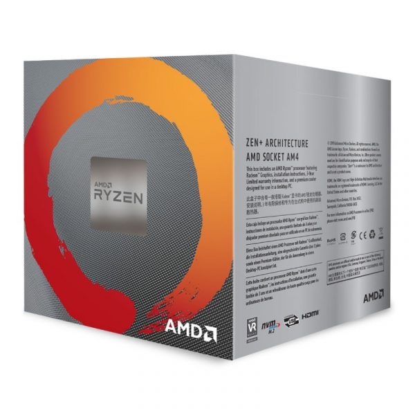 AMD Ryzen 5 3400G 4 Cores 3.7GHz 4Mo 65W * BOX