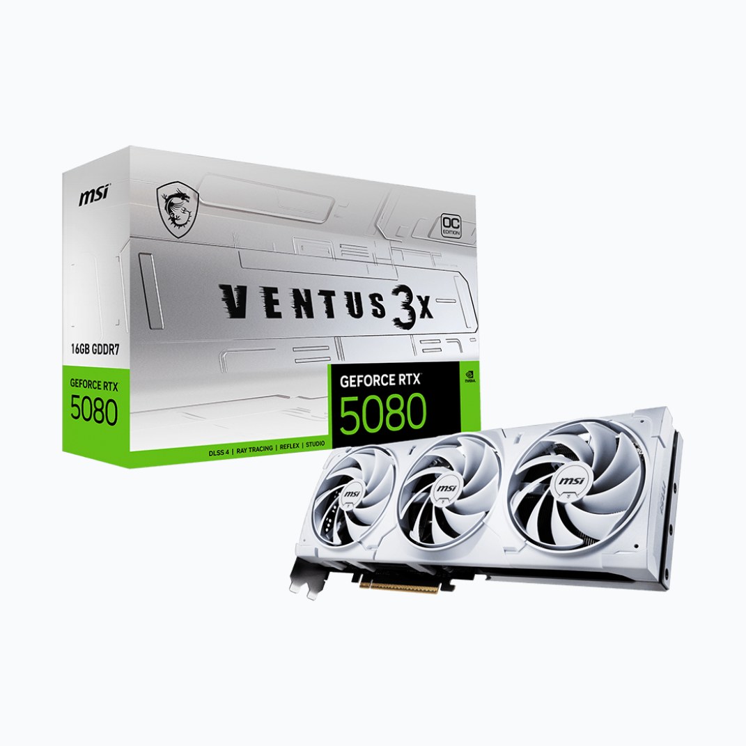 CV MSI RTX5080 VENTUS 3X OC PLUS 16GB GDDR7 256BITS PCIE HDMI/DP