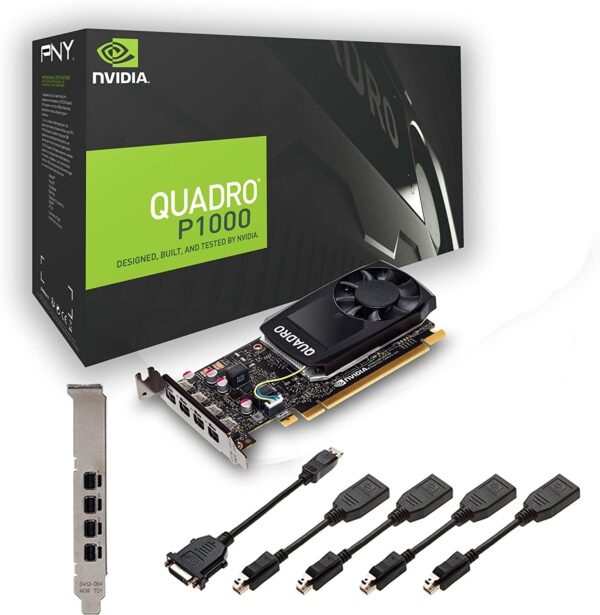 CV PNY nVidia Quadro P1000 v2 4Go GDDR5 4mDP/DP * Retail