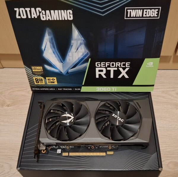 CV Zotac RTX3060TI AMP WHITE EDITION LHR 8Go HDMI/DP