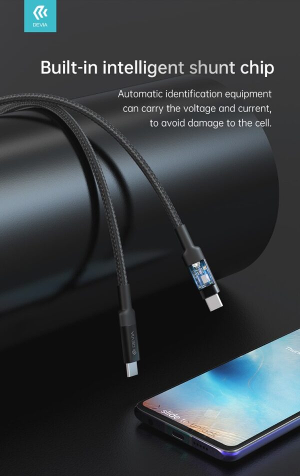 DEVIA Cable Ultra10 C to iP PD27W Keychain Lanyard Fast Cable (0.2M)