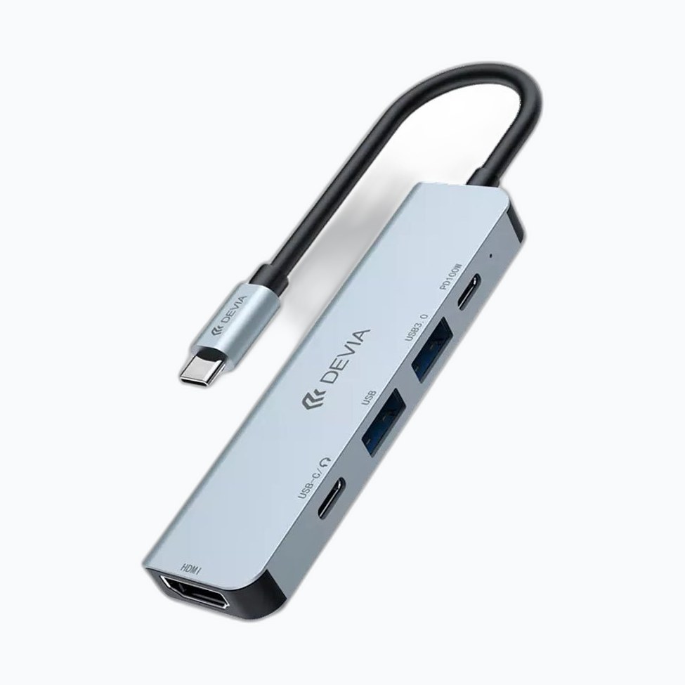 DEVIA Leopard Series Dock USB-C 100W HDMI(4K))/2xUSB-C/2xUSB3.0