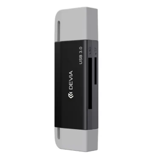 DEVIA Leopard USB+Type-C 3.0 To SD/TF 2 In 1 High-Speed Card Reader