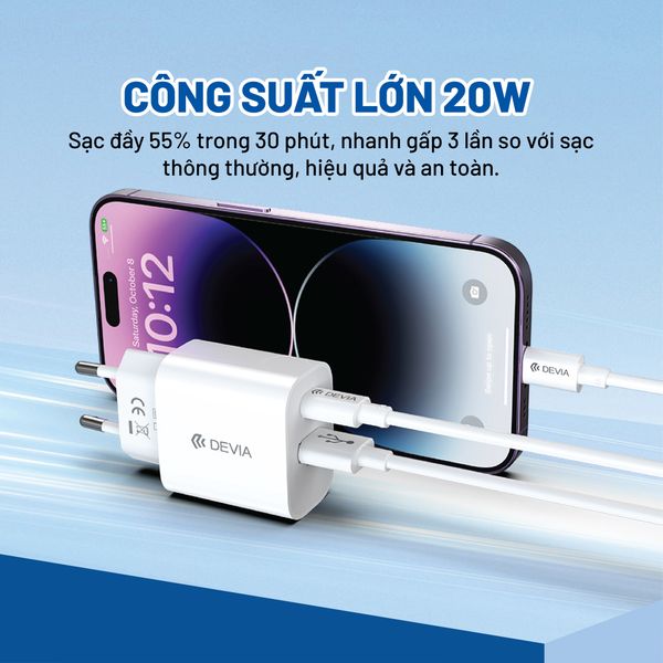 DEVIA Smart Series PD &QC Quick Charger(EU ,20W,V2)