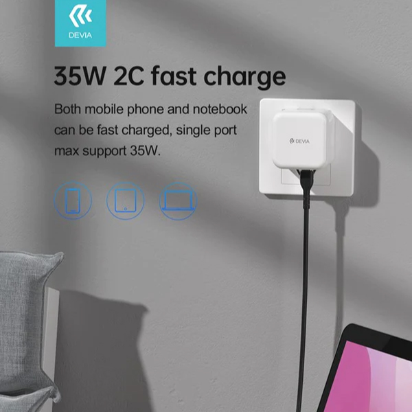 DEVIA Smart Series 2A+C PD 20W Auto Power Socket (EU)