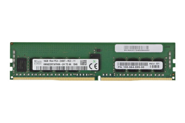 DIMM DDR4-2400 16Go HYNIX PC4-19200 ECC RDIMM 1Rx4 HMA82GR7MFR4N-UH