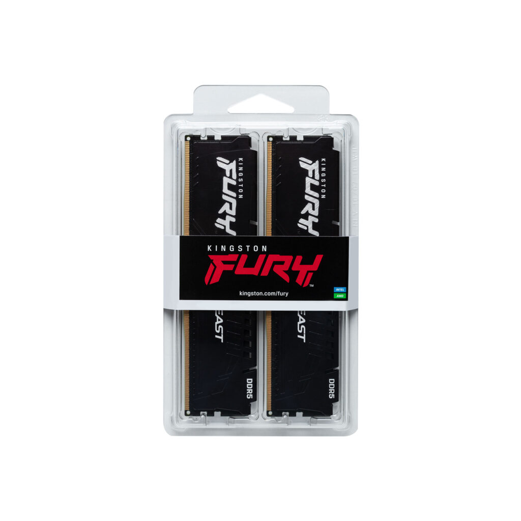 DIMM DDR5-5600 16Go KINGSTON (PC5-44800) FURY Beast KF556C40BB/16