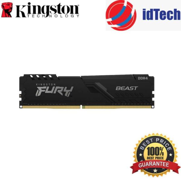 DIMM DDR4-3200 8Go KINGSTON (PC4-25600) FURY Beast KF432C16BB/8