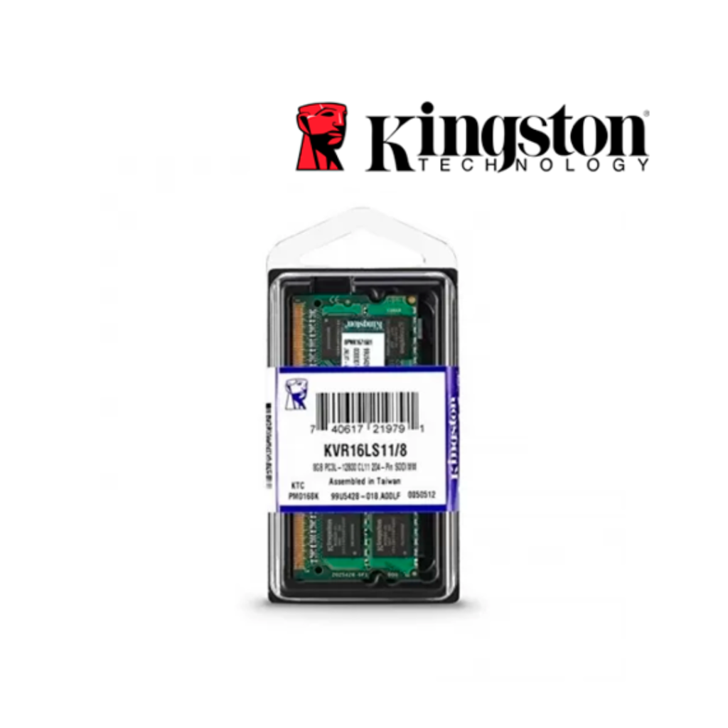 SODIMM DDR12800 8Go (DDR3L-1600) * KINGSTON Low Voltage (1.35V)