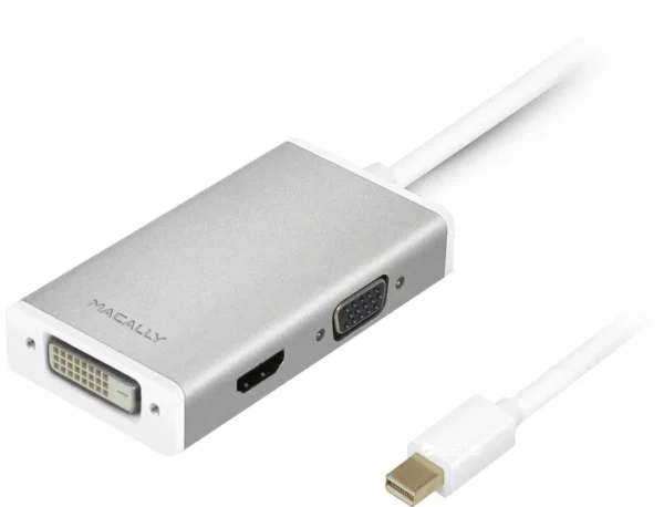 MacAlly MD-3N1-4K ADAPTATEUR Mini-DP vers DVI/HDMI/VGA (F) * PC/Mac