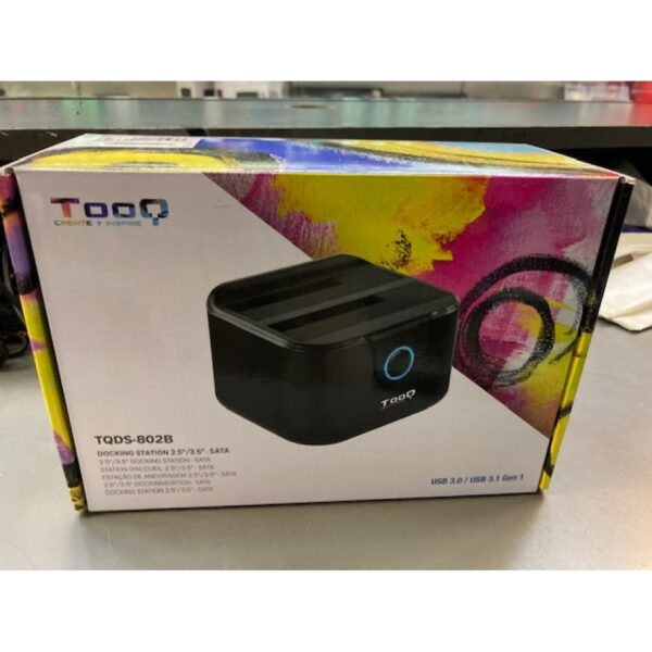 Station d'accueil USB 3.0 TooQ TQDS-802 pour 2x S-ATA (Noir) - TQDS-8