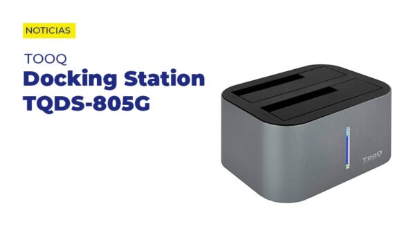 Station d'accueil USB 3.1 TooQ TQDS-805 pour 2x S-ATA (Gris) - TQDS-8