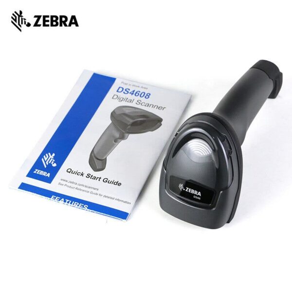 Douchette CCD ZEBRA DS4608-SR7U2100AZW LED 2D IP52 Kit USB * Noir