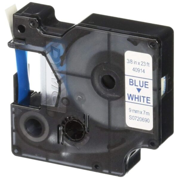 DYMO D1 - Standard Étiquettes - Bleu sur blanc - 9mm x 7m