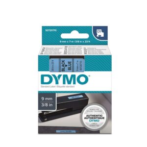 DYMO D1 - Standard Étiquettes - Noir sur bleu - 9mm x 7m