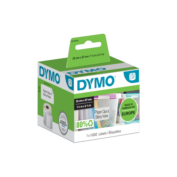 Dymo 11354 - 32 mm Width x 57 mm (sur commande)