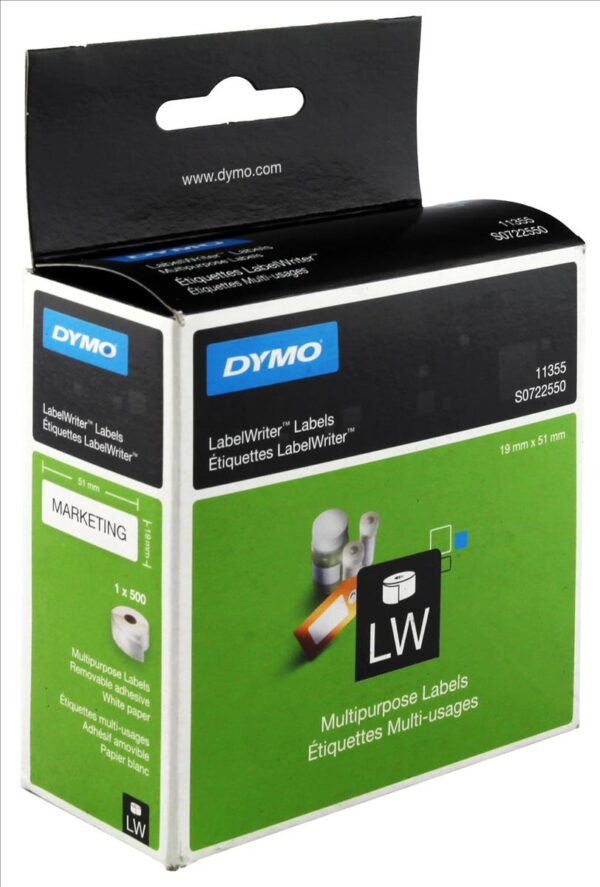 DYMO DYMO® LW - Étiquettes multi-usages - 19 x 51 mm - S0722550