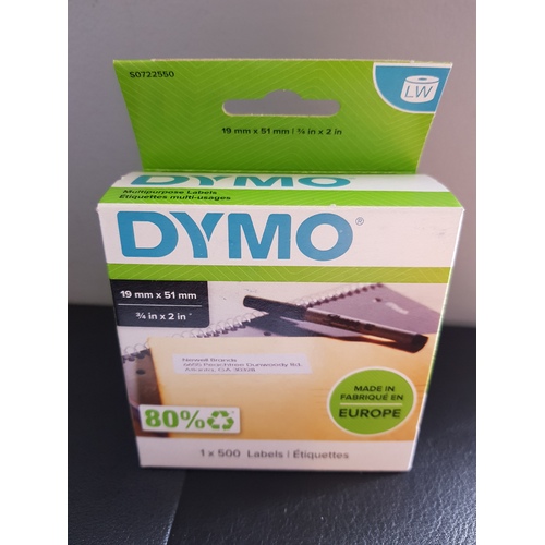 DYMO DYMO® LW - Étiquettes multi-usages - 19 x 51 mm - S0722550
