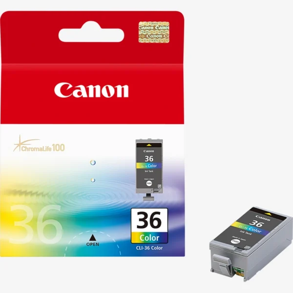 Encre CANON CLI-36 Couleur (PIXMA iP100/mini260) 12ml FR