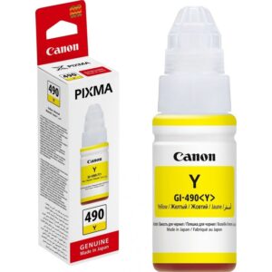 ENCRE CANON GI-490 Y (recharge encre JAUNE pour G2411/G3411/G4411)