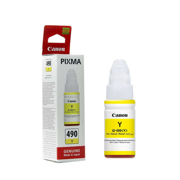 ENCRE CANON GI-490 Y (recharge encre JAUNE pour G2411/G3411/G4411)