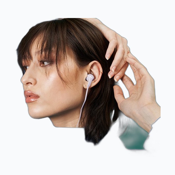FRESH N REBEL - Flow Tip - Wired earbuds with USB-C connector - Smoke