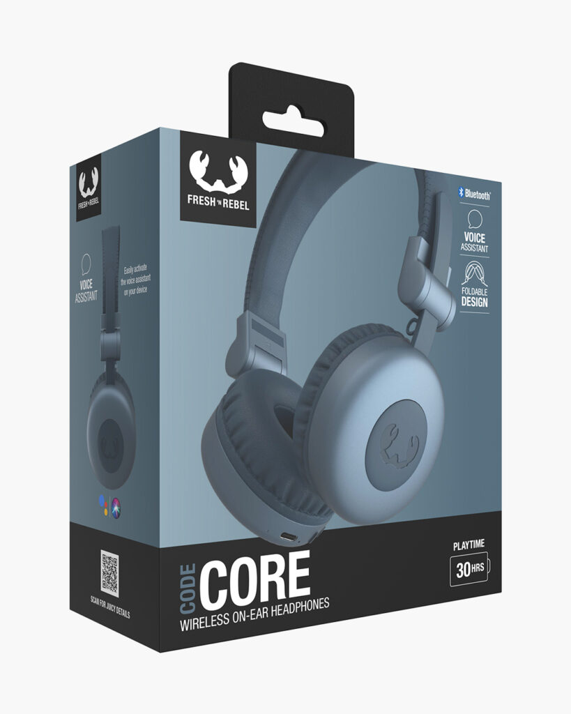 FRESH N REBEL - Code Core - Wireless on-ear Headphones - Dive Blue