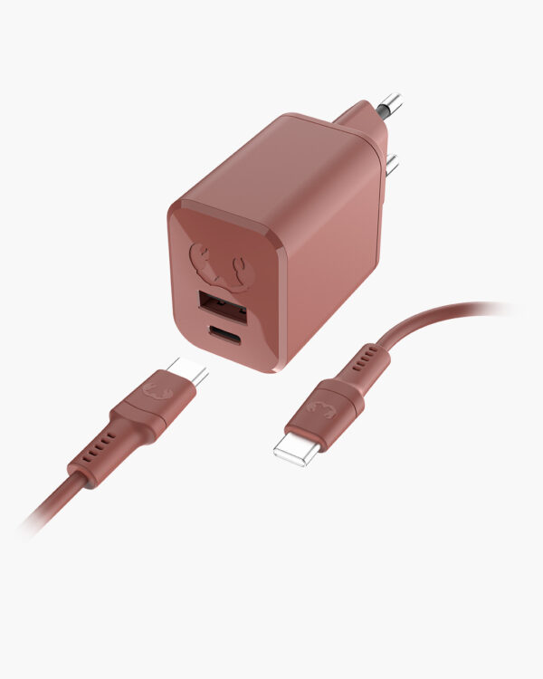 FRESH N REBEL - Mini Charger USB-C PD // 45W + USB-C Cable - Safari R