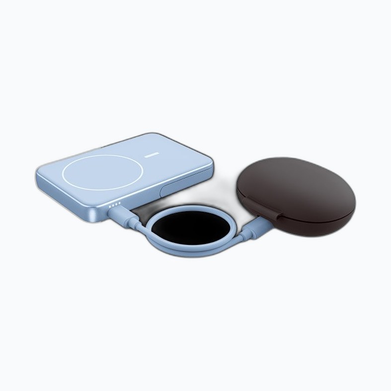 FRESH N REBEL - Magnet Wireless Powerbank 5000 mAh - Silky Sand