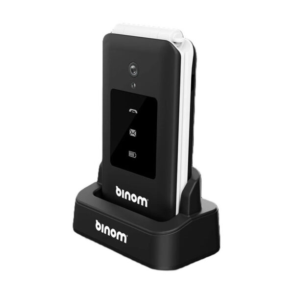 Binom X3 Senior Flip Phone 2,8 4G à Clapet +GPS SOS/BTO * Noir