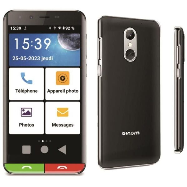 Binom X3 Senior Flip Phone 2,8 4G à Clapet +GPS SOS/BTO * Rouge