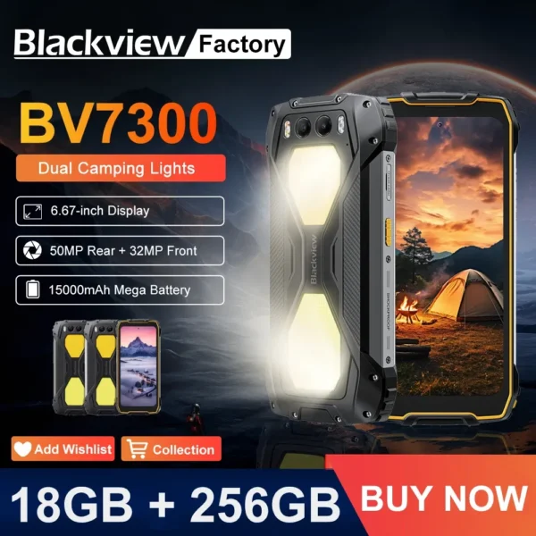 BLACKVIEW BV7300 6.67 IPS TFT 6/256Go IP68, IP69K * Black