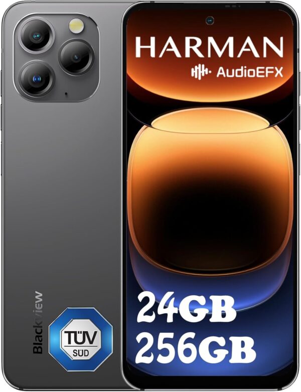 BLACKVIEW A96 4G 6,5 120Hz Octa 8/256Go 48Mpix Andr13 • Noir