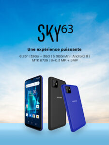 KONROW SKY63 6,26 HD+ 4G DS Quad 3/32Go 2cam. Andr11 * Noir