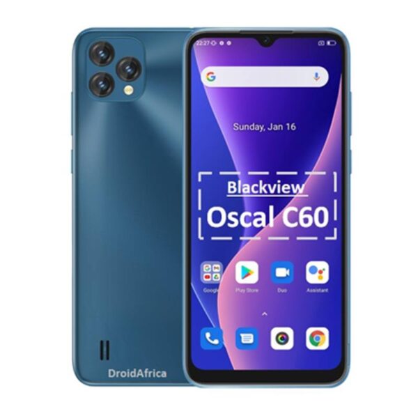 OSCAL C60 6,53'' DS 4G Quad 4/32Go 3Cam 4780mAh Andr11 * Bleu