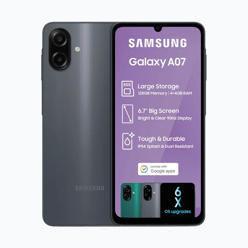 SAMSUNG Galaxy A07 (A075F) 4/128Go DS 6,7 * Black (TCP 14€ incl.)