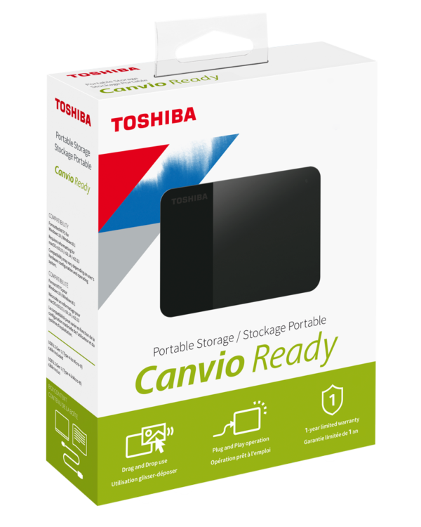 TOSHIBA Canvio Basic DD EXT. 1To 2,5 USB3.0 (TCP 6€ incl.)