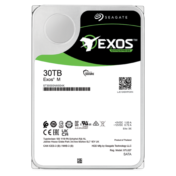 Disque Dur 12.0TB 3.5 SAS-3 512Mo 7200t * SEAGATE Exos ST12000NM007H