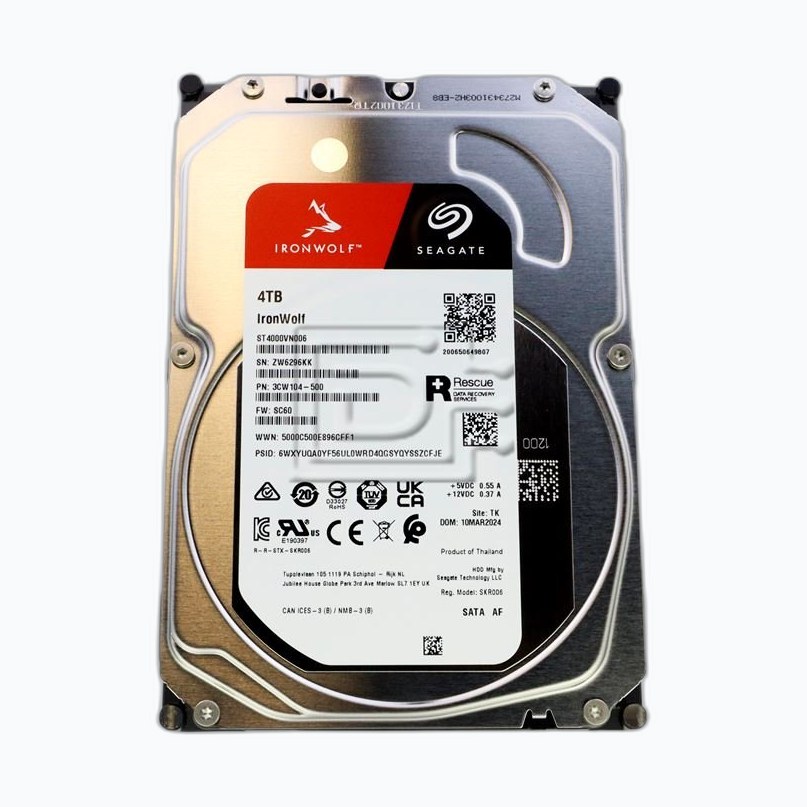 Disque Dur 4.0TB 3.5 SATA3 256MB 5400t * Seagate iWolf ST4000VN006