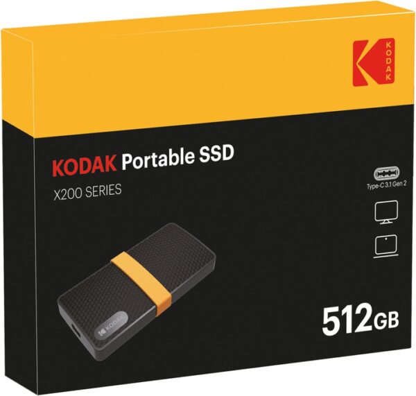 KODAK X206 512Go SSD Externe USB-C comp. PC/Mac (TCP 6€ incl.)