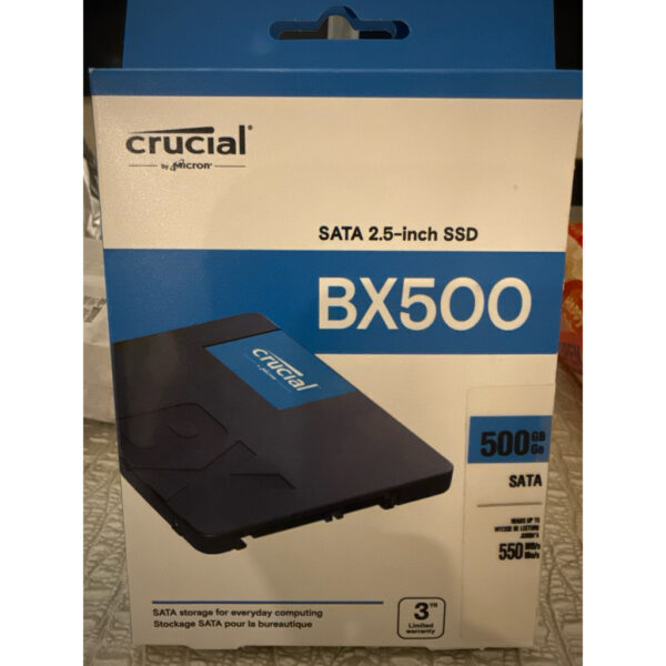 Disque Dur SSD CRUCIAL BX500 1To SATA 2,5 7mm CT1000BX500SSD1