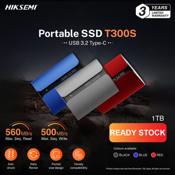 Disque Dur SSD Interne HIKSEMI E100 2.5 1To SATA3 6.0Gbps